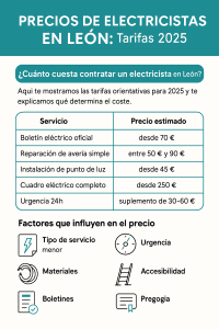 Precios Electricistas León