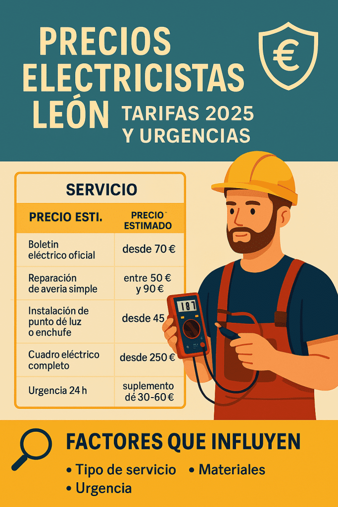 precios electricistas león