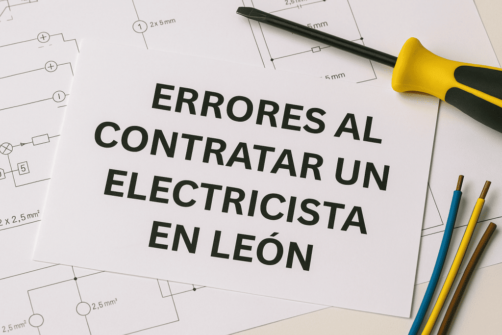 errores al contratar electricista en León