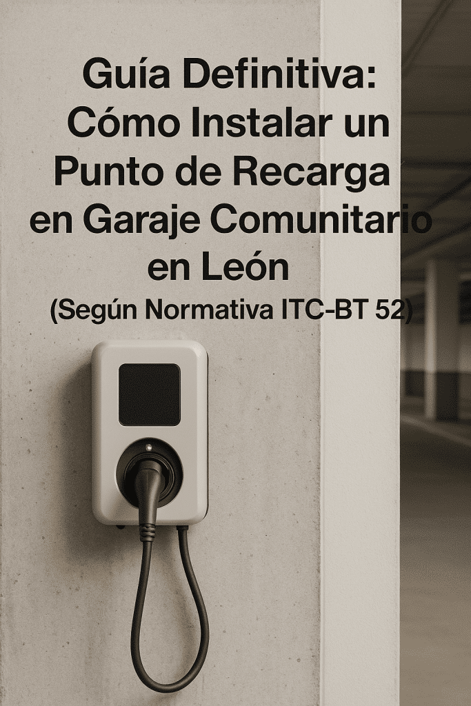 instalar punto de recarga garaje comunitario León